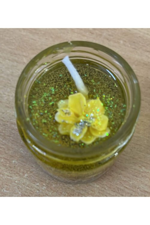 Solar Chakra Candle with Crystal & Essential Oil